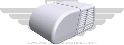 HO RV Style AC units Style 1 White