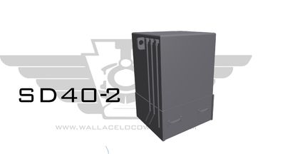 HO: Conrail Flange Lubrication Box  Short Bar / SD40-2