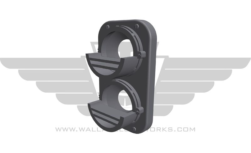 HO: Twin Beam Sealed Headlight Veritcal / Shield