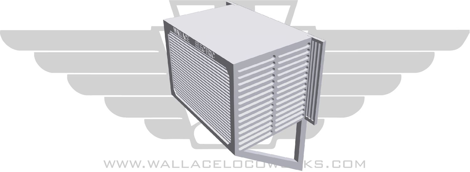 HO: Window AC Unit w Support / Curtain MEDIUM