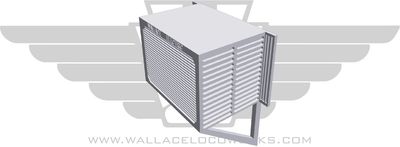 HO: Window AC Unit w Support / Curtain MEDIUM