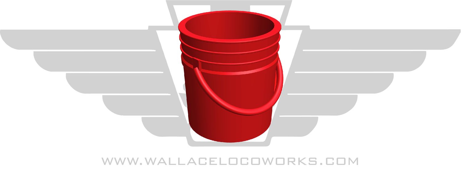 HO: 5 Gallon Bucket - Big Box Store Red