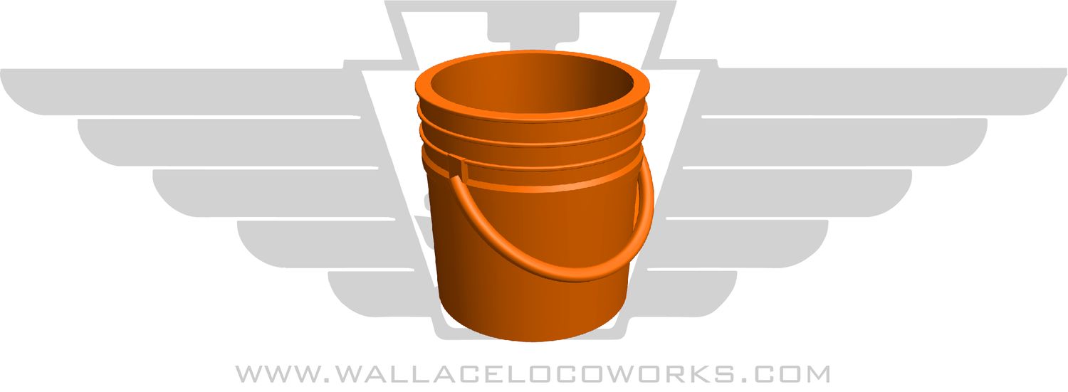 HO: 5 Gallon Bucket - Big Box Store Orange