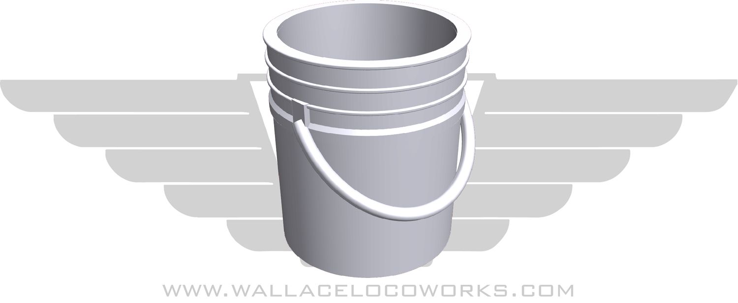 HO: 5 Gallon Bucket - Big Box Store White