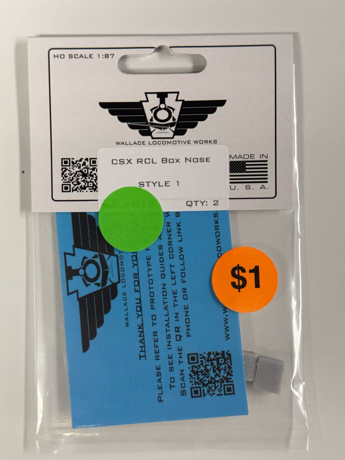 CLEARANCE: CSX RCL BOX STYLE 1
