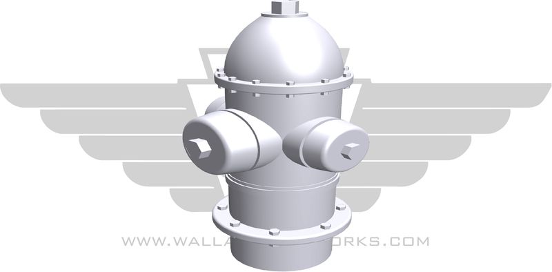 HO: American Fire Hydrant ( MULTIPLE COLORS )