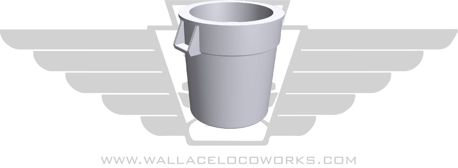 55 Gallon Garbage Can ( White )
