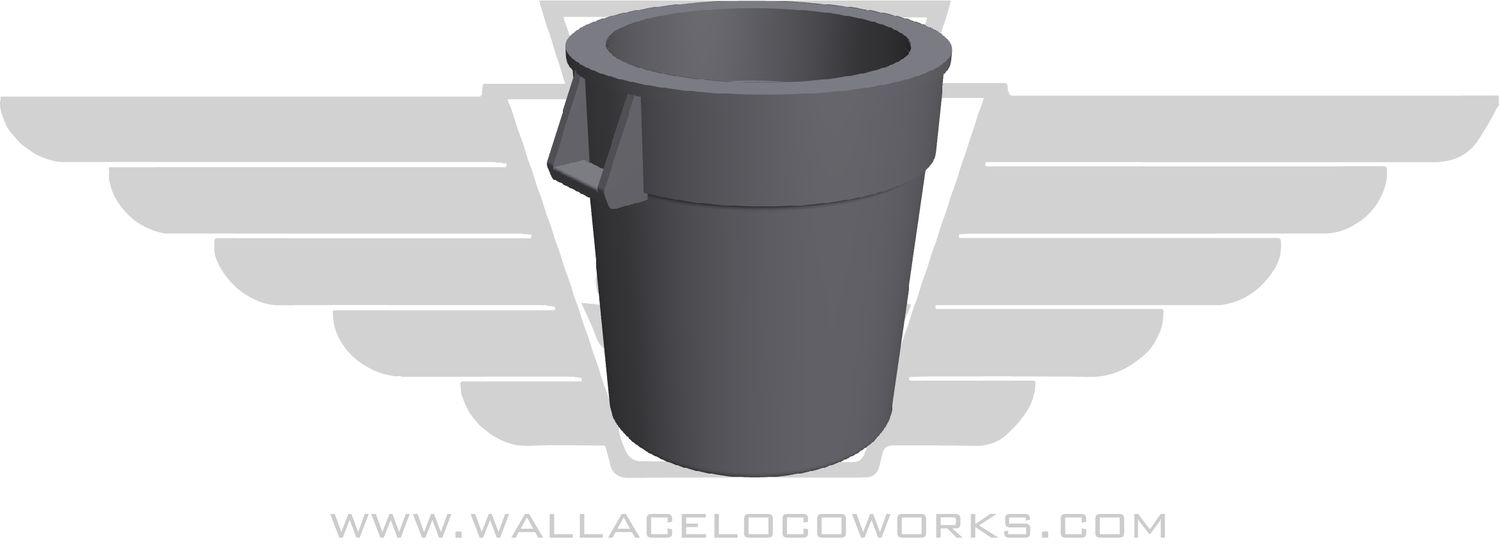 55 Gallon Garbage Can ( Grey )