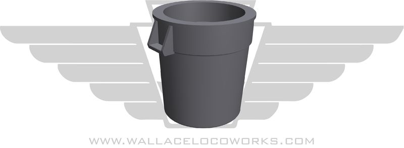 55 Gallon Garbage Can ( Grey )