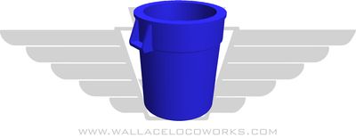 55 Gallon Garbage Can ( Blue )