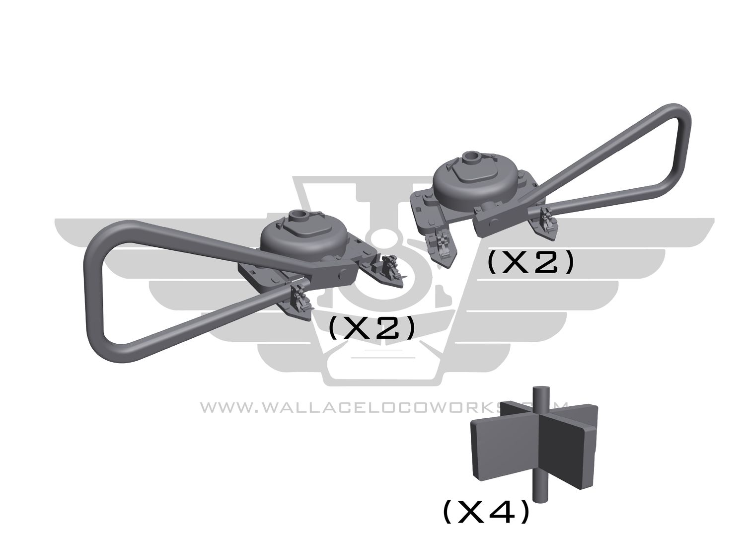 HO: Modern Bow Handle Switch Stands ( STATIC )