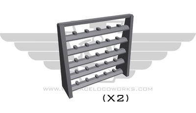 HO: Generic Continuous Welded Rail (CWR)  Rack