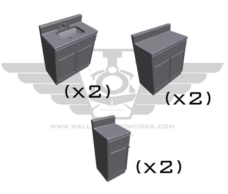 HO: Kitchen Cabinet Set