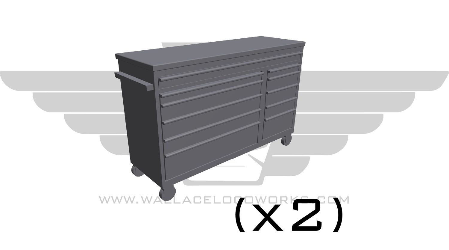 HO: Large Toolbox with Tabletop
