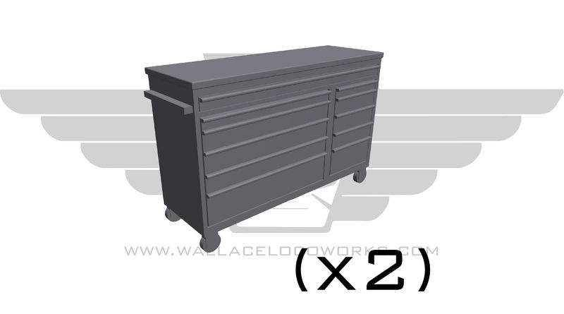 HO: Large Toolbox with Tabletop