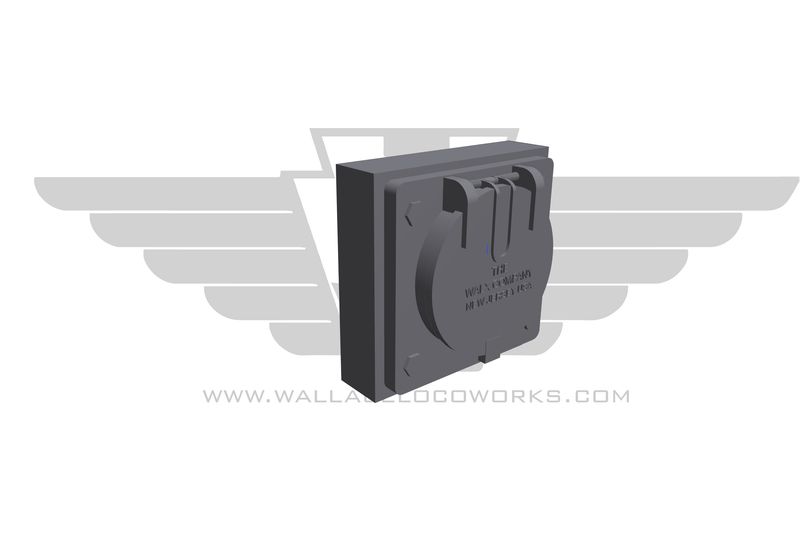 HO: Raised MU Receptacle Single