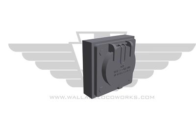 HO: Raised MU Receptacle Single