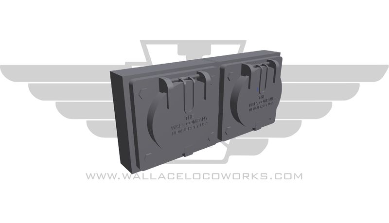 HO: RAISED MU RECEPTACLE DOUBLE