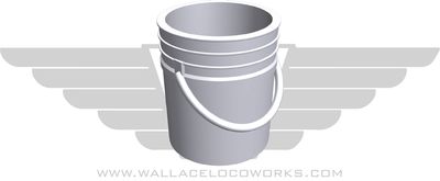 HO: 5 Gallon Bucket - Big Box Store White