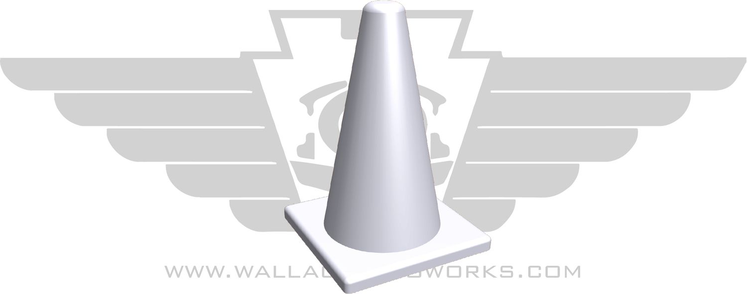 HO: Traffic Cones in White