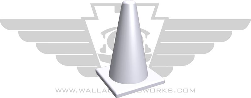 HO: Traffic Cones in White