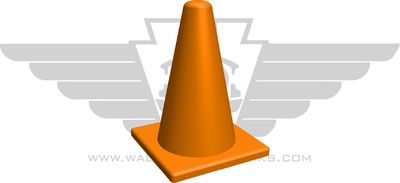 HO: Traffic Cones in Orange
