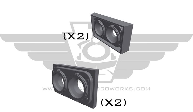 HO: ATSF / BNSF B40-8 Headlight Kit