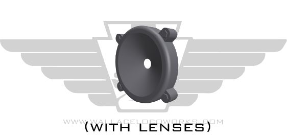 HO: Early Hood Headlight Single Beam w/ Lens
