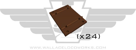 HO: Railroad Tie Plates