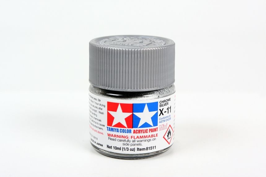 Acrylic Mini X-11Chrome Silver
