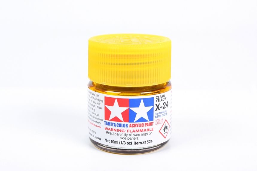 Acrylic Mini X-24 Clear Yellow