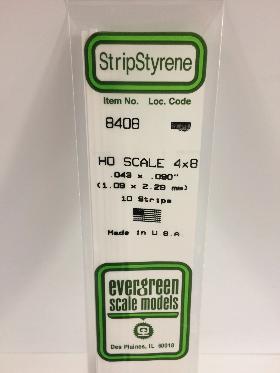 EVERGREEN Strip 4 x 8 (10)