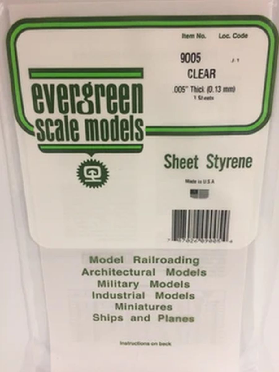 EVERGREEN .005 Thick Clear Sheet (3)