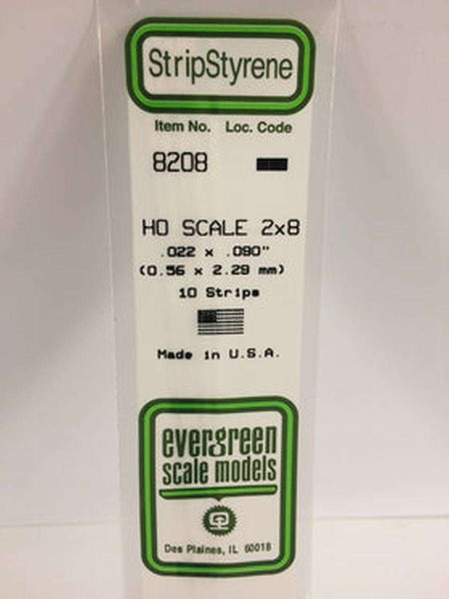 EVERGREEN Strip 2 x 8 (10)