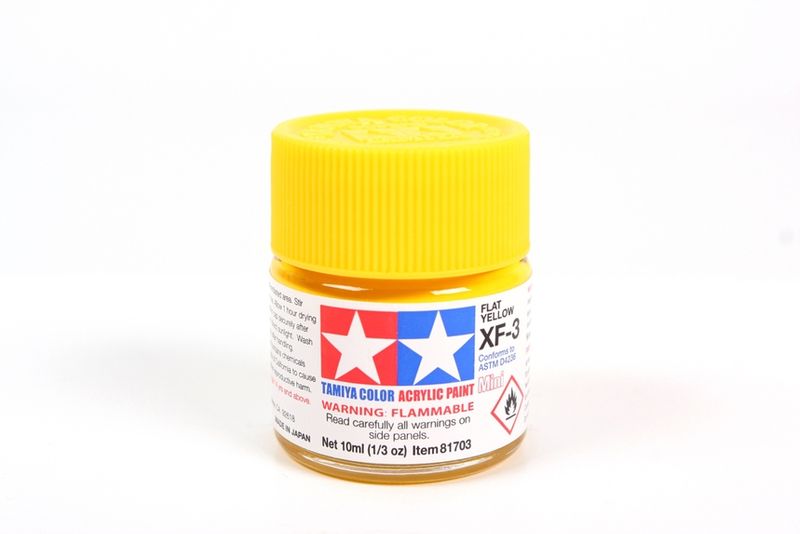 Mini Acrylic XF-1 Flat Yellow /10ml