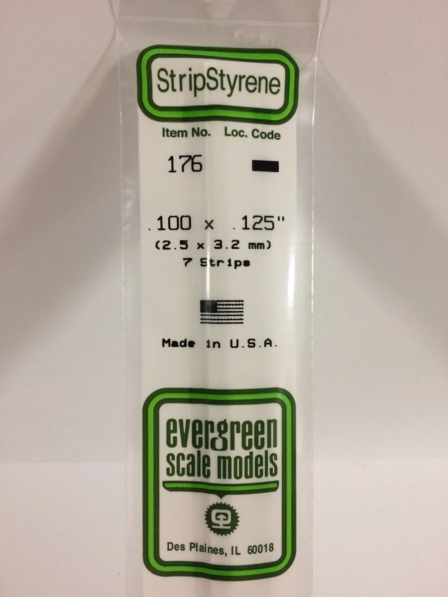 EVERGREEN Strips 176 .100 x .125 (7)