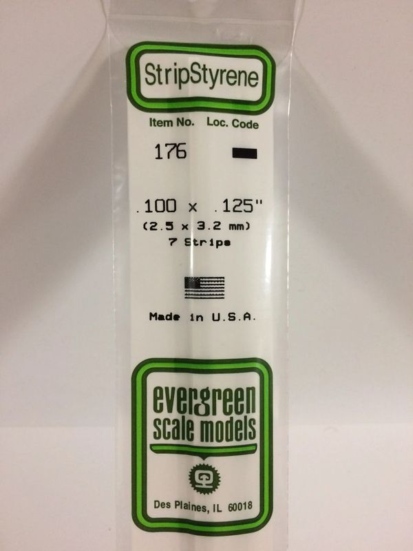 EVERGREEN Strips 176 .100 x .125 (7)