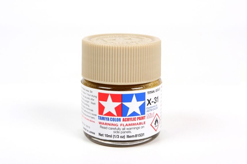 Acrylic Mini X-31 Titanium Gold