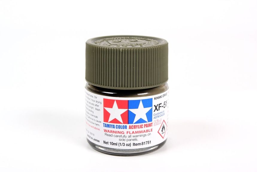 Mini Acrylic XF-51 Khaki Drab  /10ml