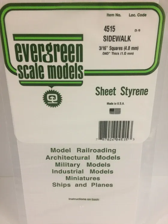EVERGREEN  Sidewalk 4/16” x 3/16”