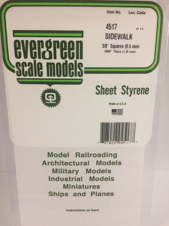 EVERGREEN  Sidewalk 4/8” x 3/8”