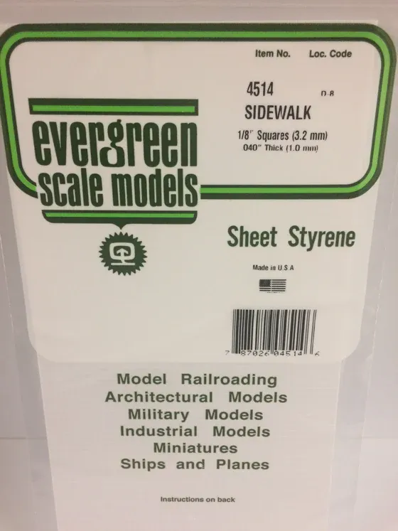 EVERGREEN Metal Sidewalk 2/8” x 1/8”