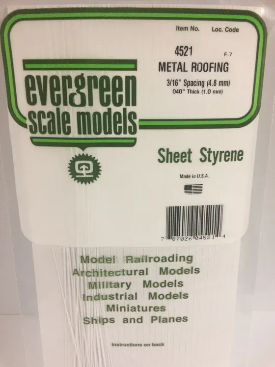 EVERGREEN Seam Roof 3/16”
