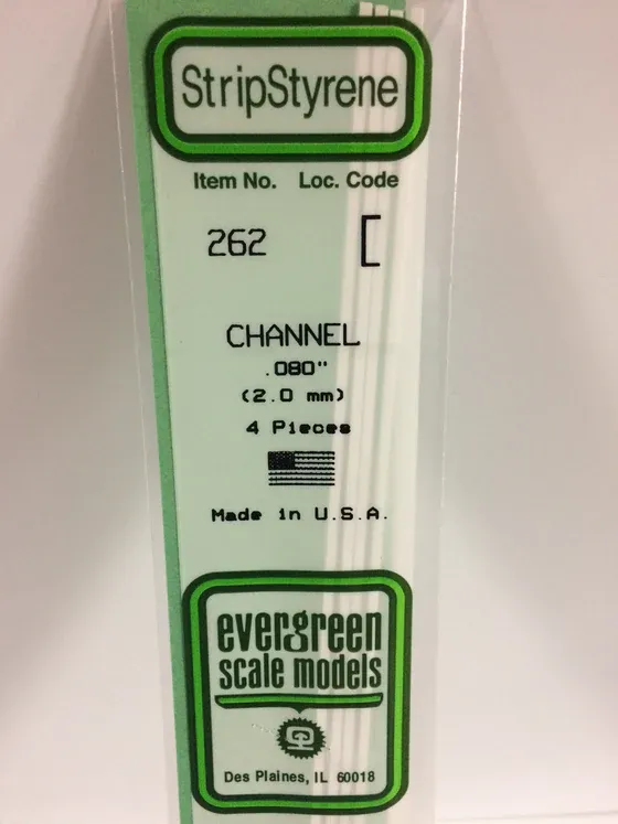 EVERGREEN Strips 262 .080” Channel (4)