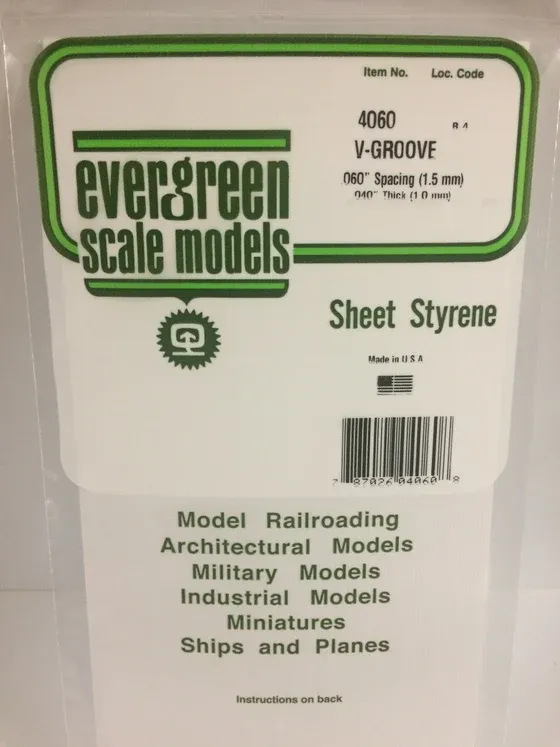 EVERGREEN V-Groove .060” sp