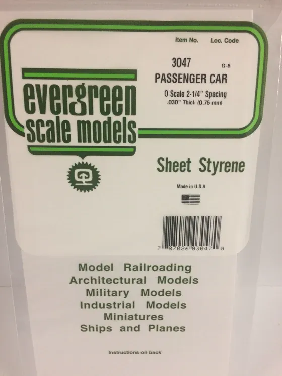 EVERGREEN 3047 O-Scale Siding
