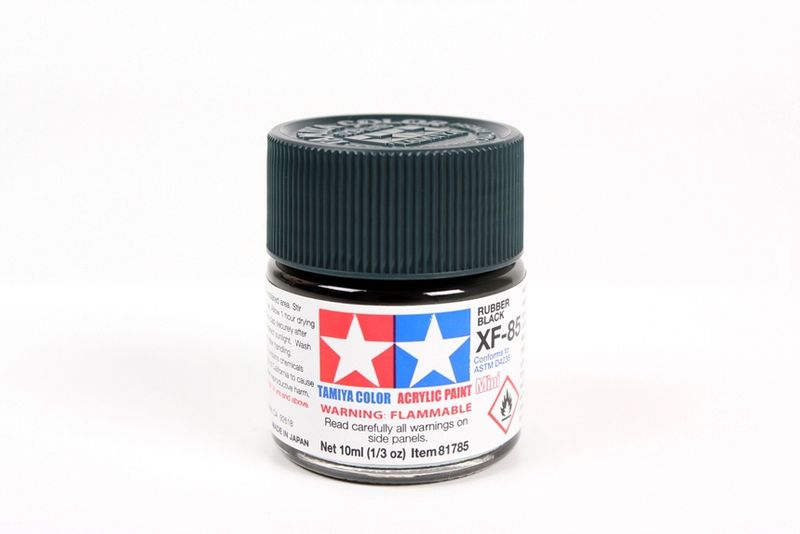 Acrylic Mini XF-85 Rubber Blk – 10ml Bottle