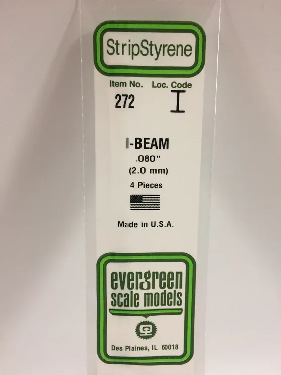 EVERGREEN Strips 272 .080” I-Beam (4)