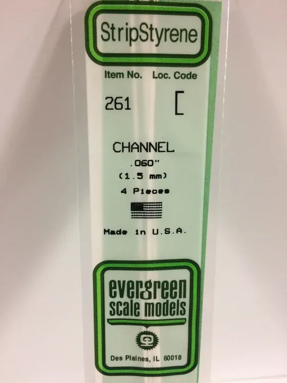EVERGREEN Strips 261 .060” Channel (4)