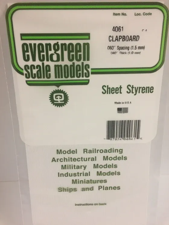 EVERGREEN Clapboard .060” sp